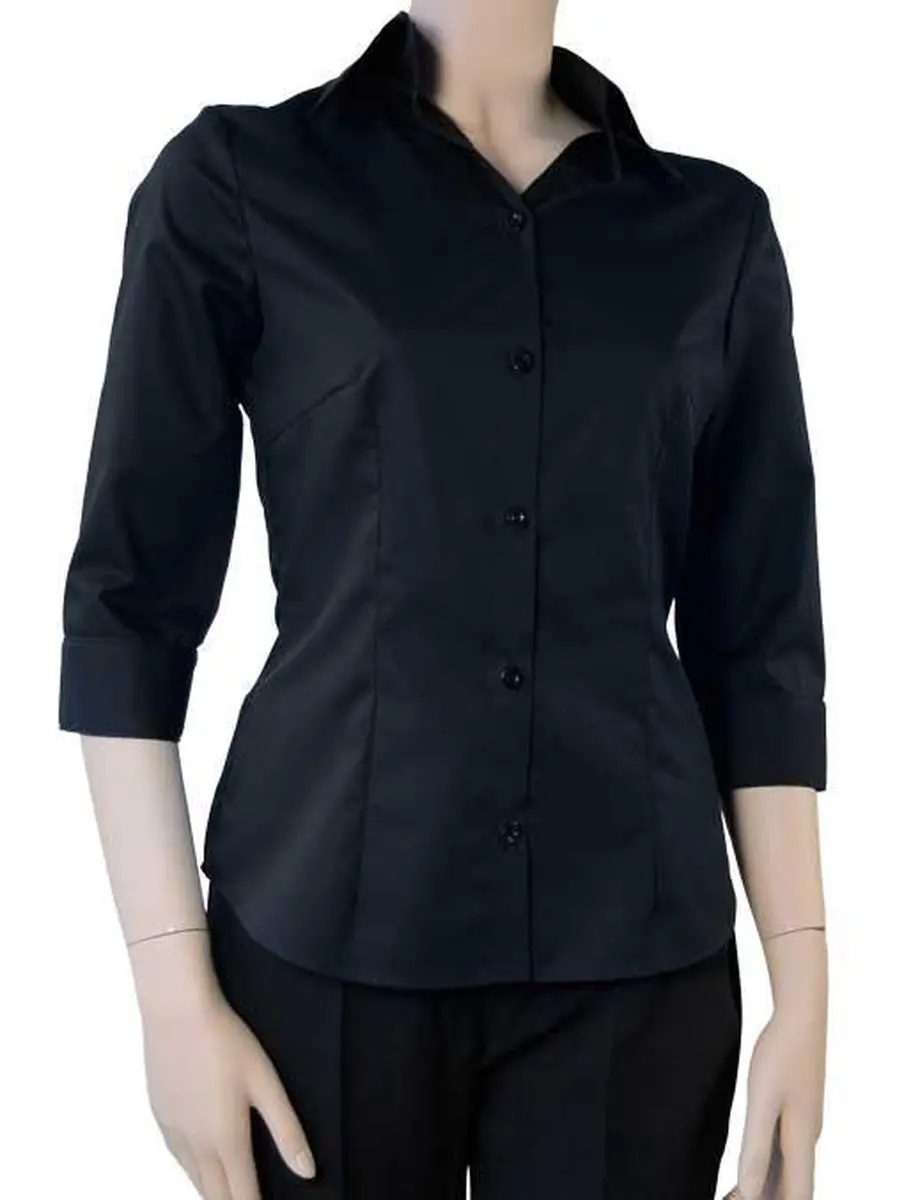 Chaud Devant Dames Blouse - Zwart - L