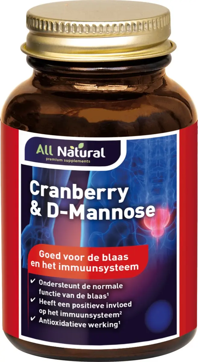All Natural Cranberry & D-Mannose 60 Capsules