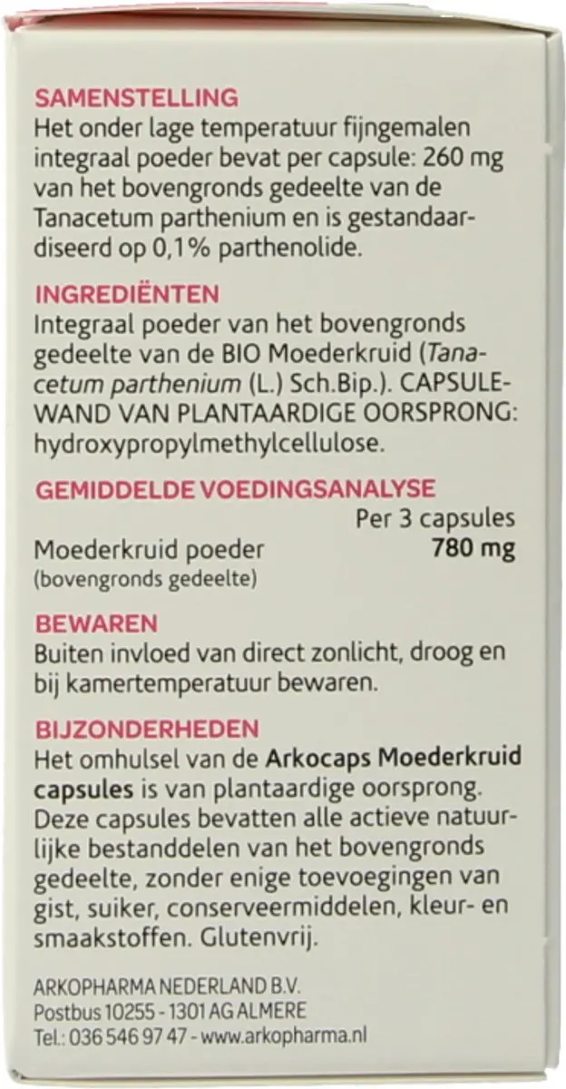 Arkopharma Arkocaps Moederkruid 45 Capsules
