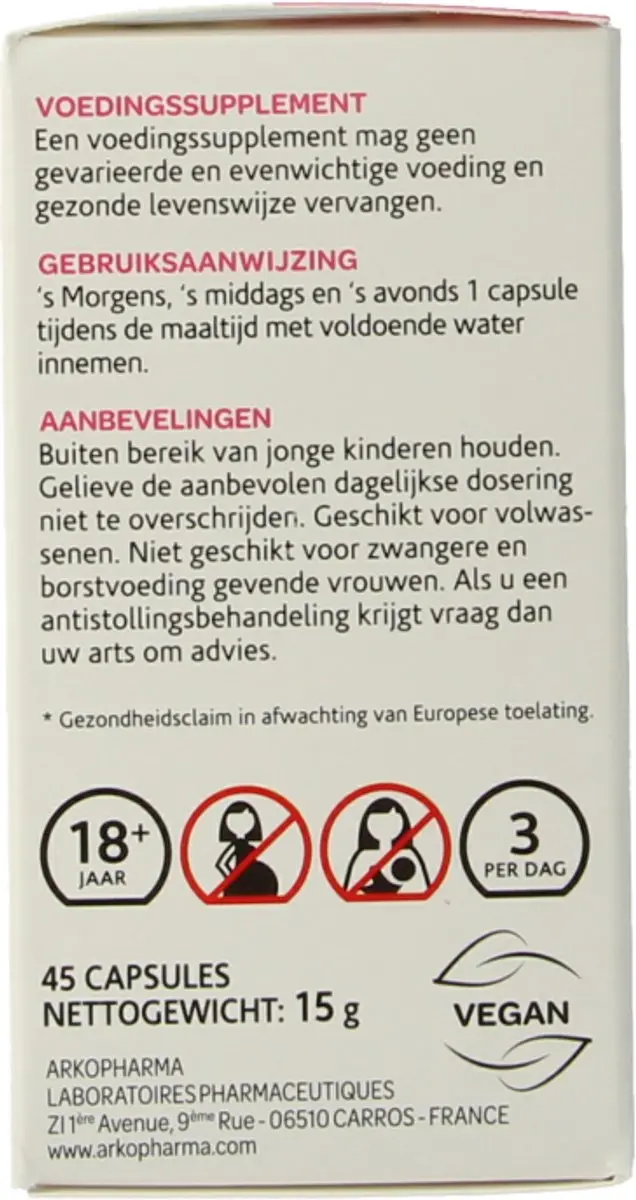 Arkopharma Arkocaps Moederkruid 45 Capsules