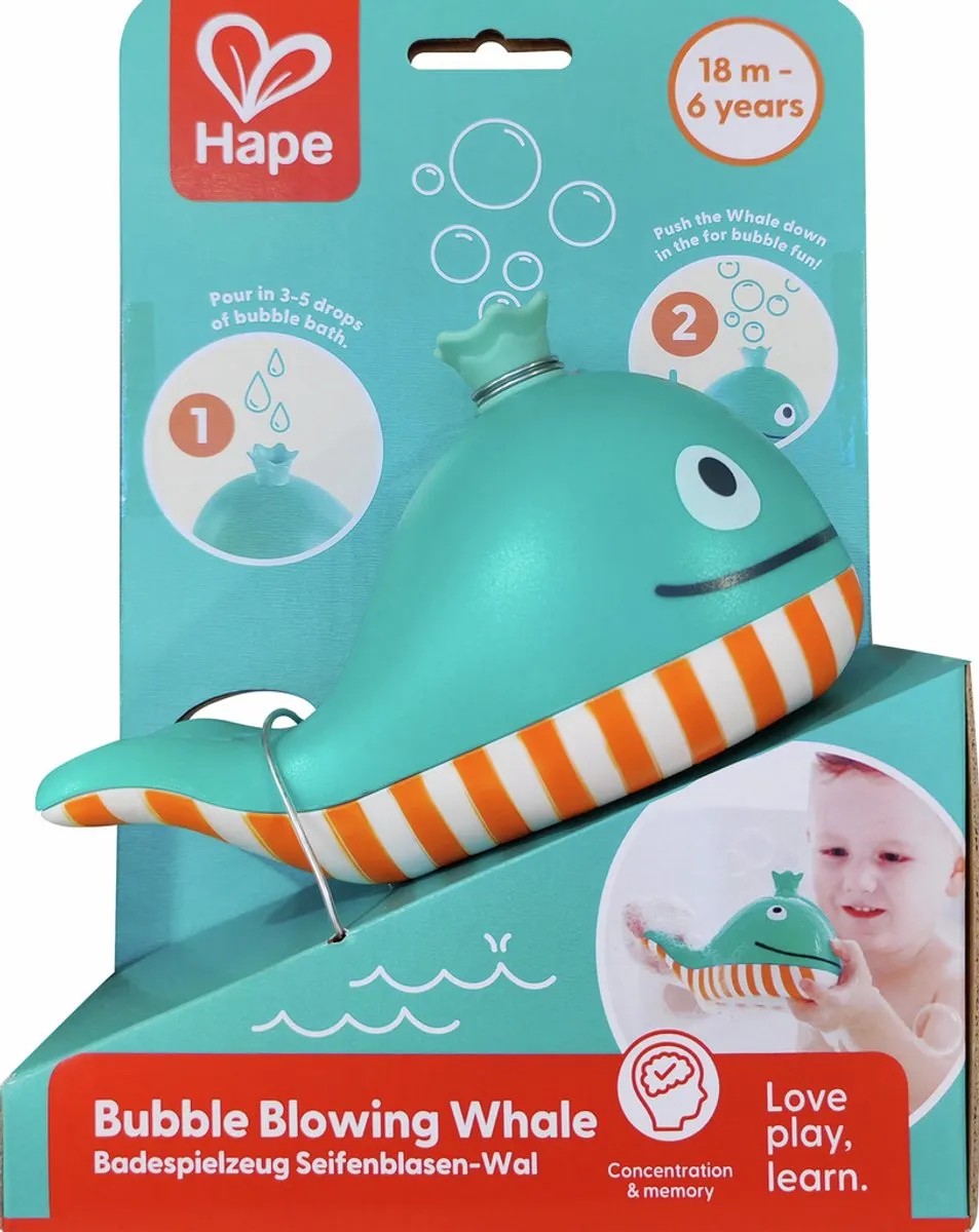 Hape Bellen Maker Walvis E0216B - Veelkleurig