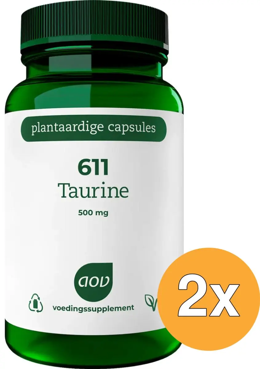 AOV Taurine 500mg - 120 Vegacapsules (2x60)