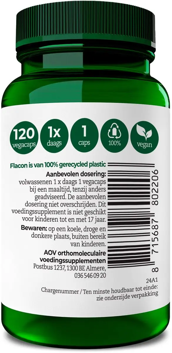AOV Pyridoxaal-5-fosfaat 120 Vegetarische Capsules