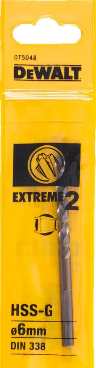 DeWalt DT5048 HSS-G Metaalboor 6mm - 93mm