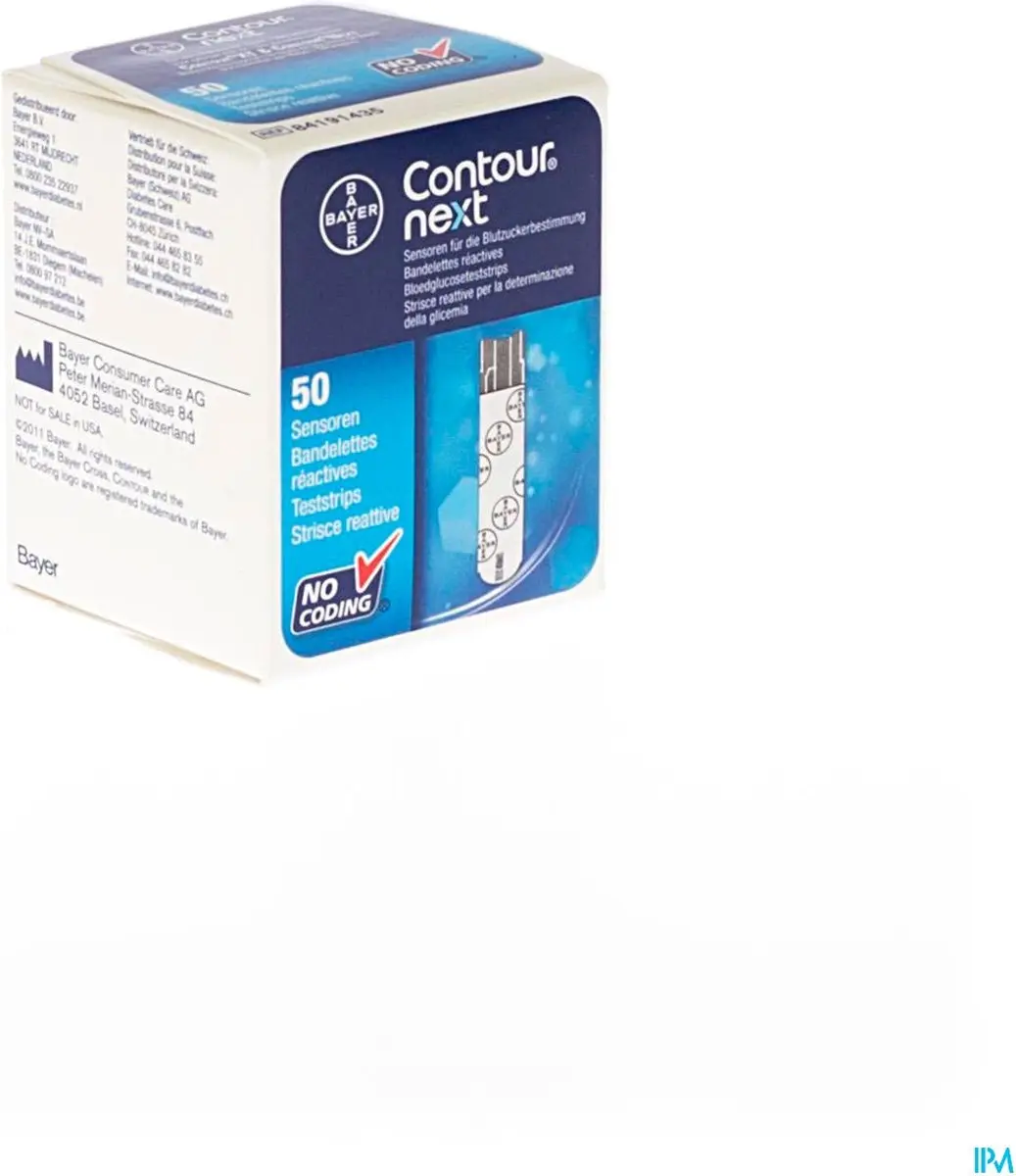 Bayer Ascencia Contour Next Teststrips - 50 Stuks