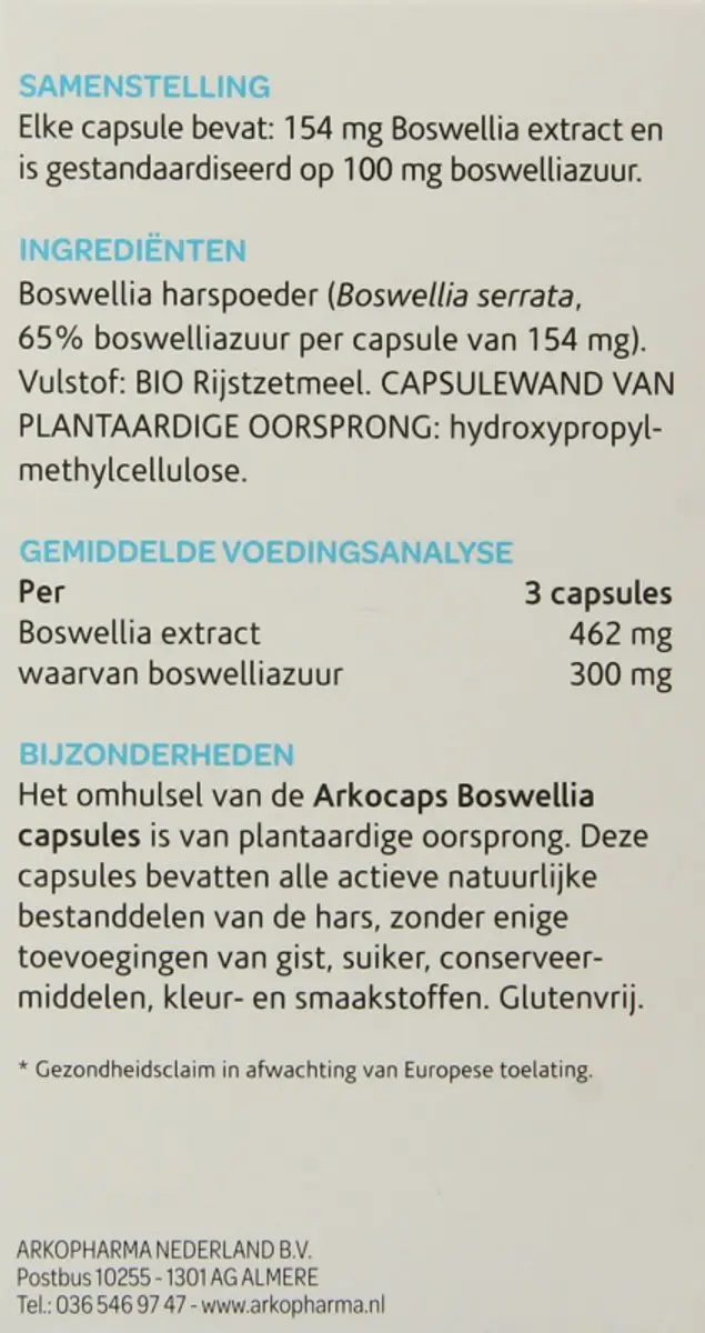 Arkopharma Boswellia 150 Capsules - 150mg