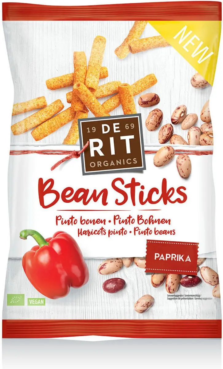 DE RIT Bean Sticks Paprika Bio 75g