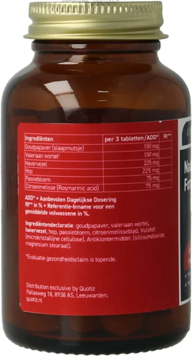 All Natural Nachtrust Formule 90 Tabletten