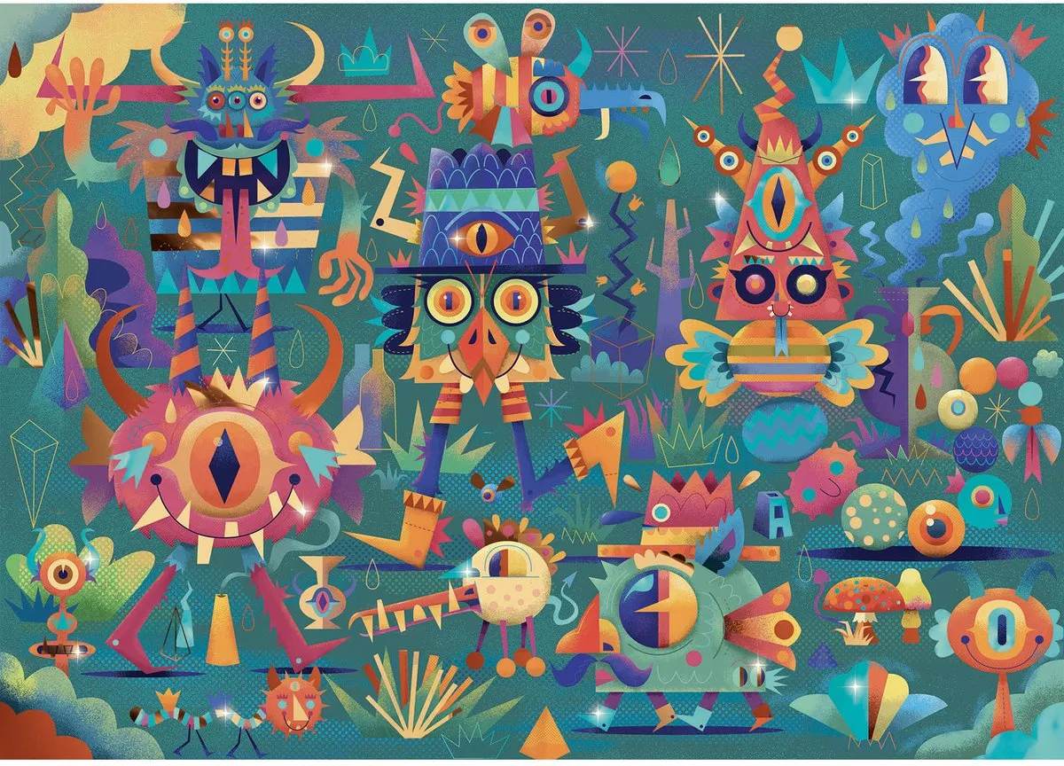 Djeco Wizzy Puzzels Monster Party DJ07020