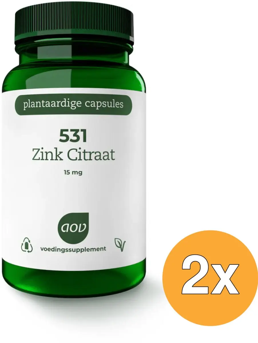 AOV Zink Citraat 15mg - 120 Vegacapsules