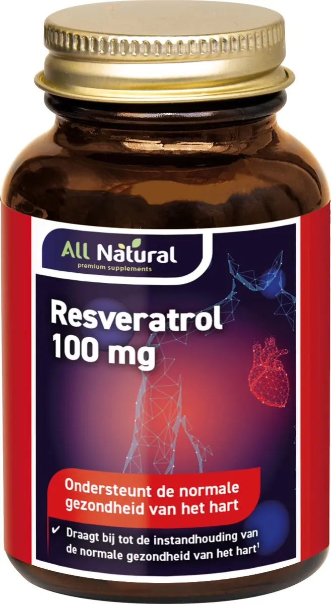 All Natural Resveratrol 100mg