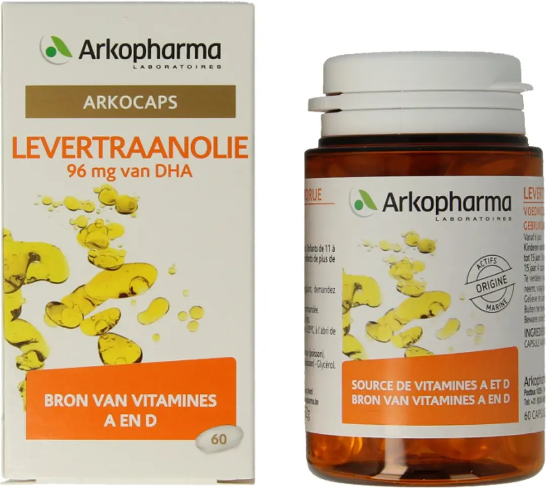 Arkocaps Levertraanolie 60 Capsules - 60mg