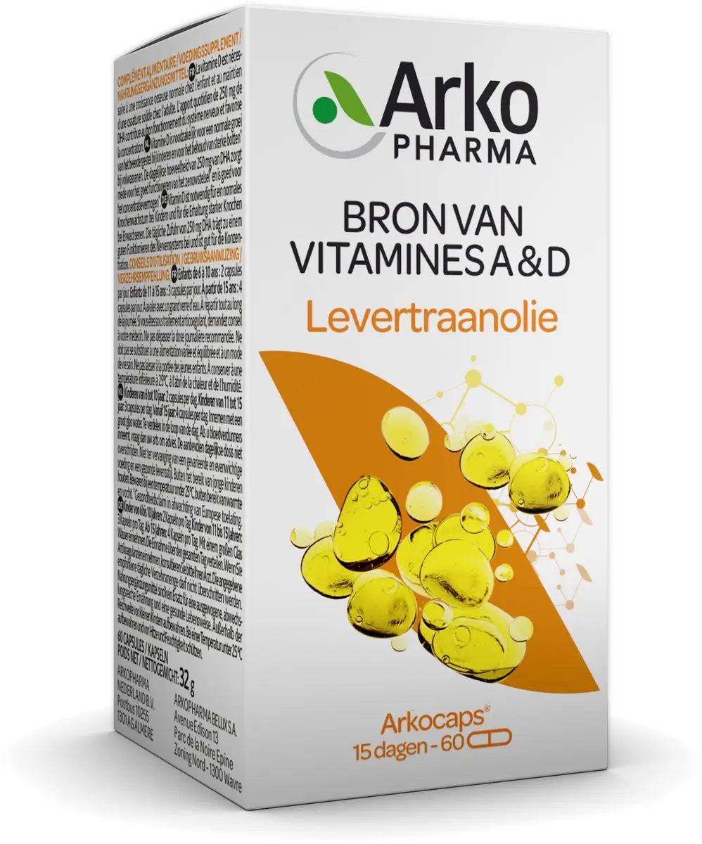 Arkocaps Levertraanolie 60 Capsules