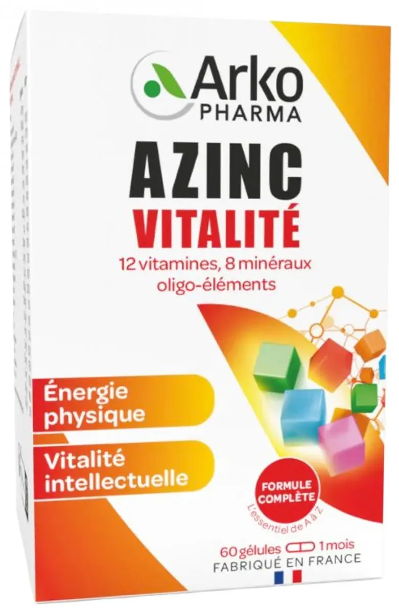 Arkopharma Azinc Vitality 60 Capsules