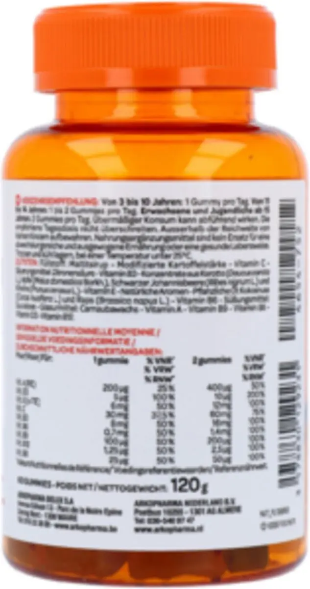 Arkopharma Azinc Multivitamine Fruit 60 Stuks