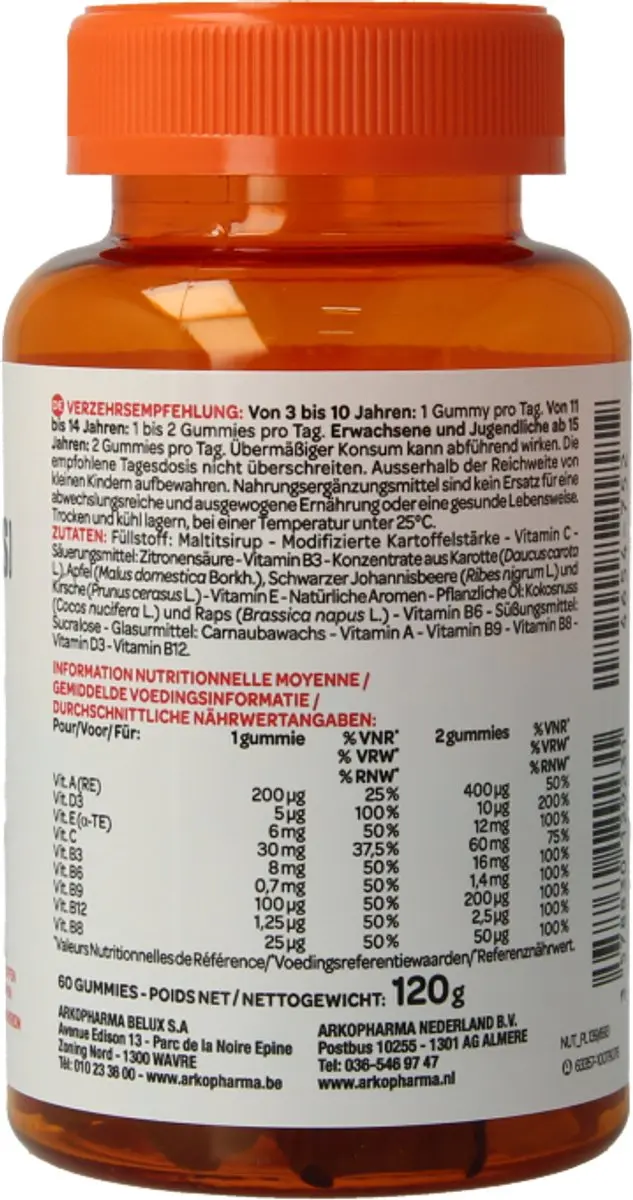 Arkopharma Azinc Multivitamine Fruit 60 Stuks