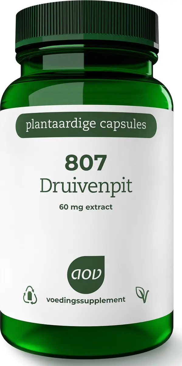 AOV 807 Druivenpit Voedingssupplement 60 Vegacaps