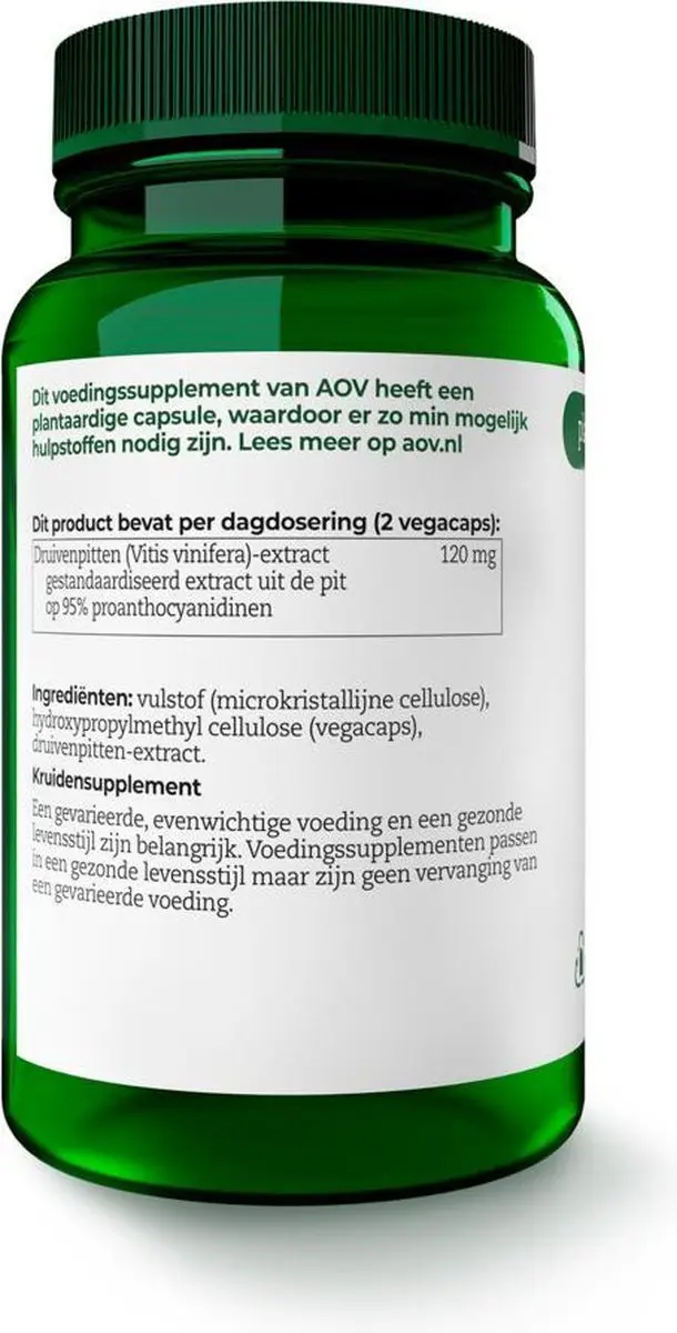 AOV 807 Druivenpit Voedingssupplement 60 Vegacaps