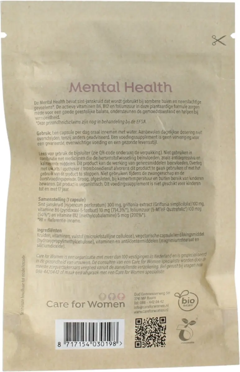 Care For Women Mental Health Care 30 Capsules - 30mg