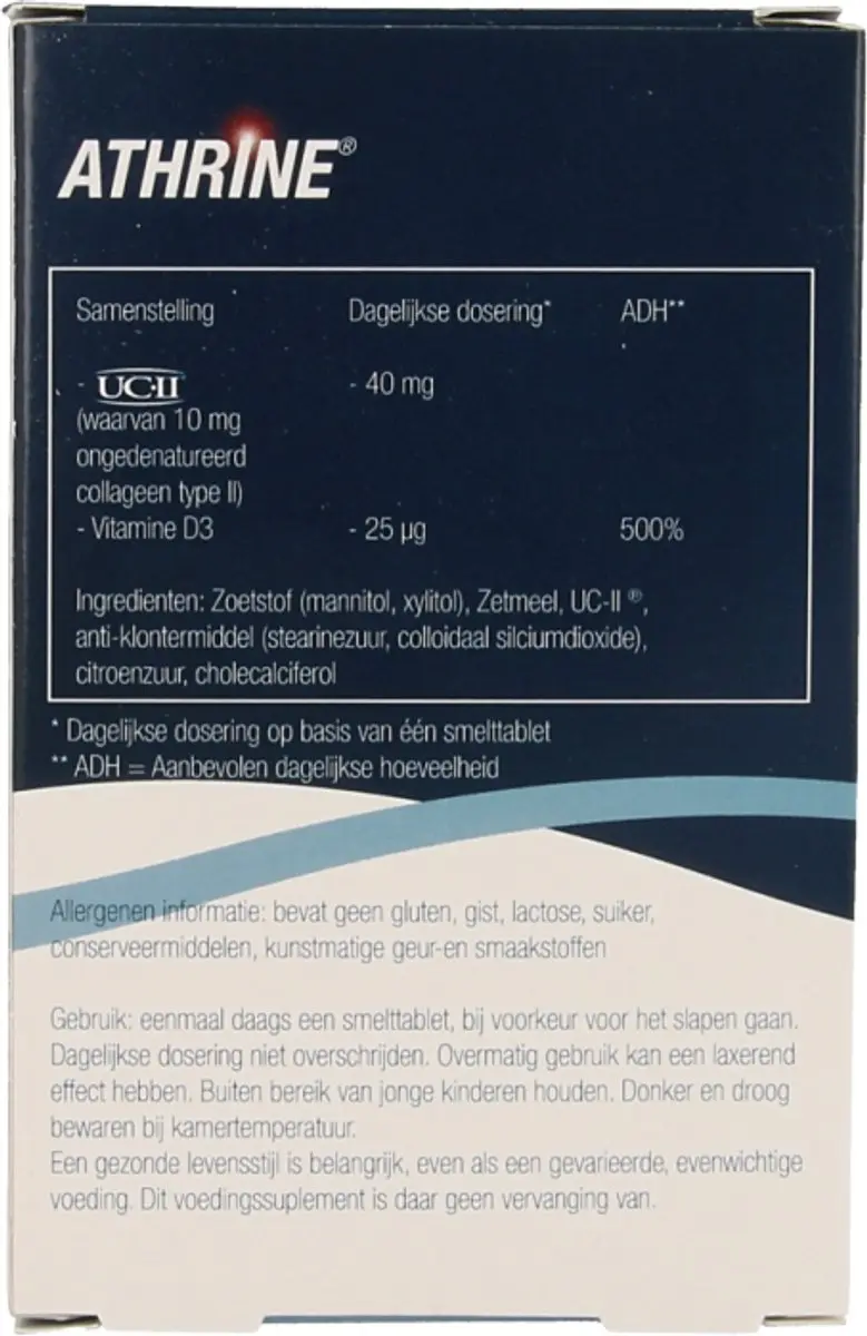 Athrine Smelttablet 30 Stuks - 30mg