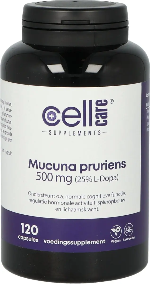 Cellcare Mucuna Pruriens 500mg 120 Capsules