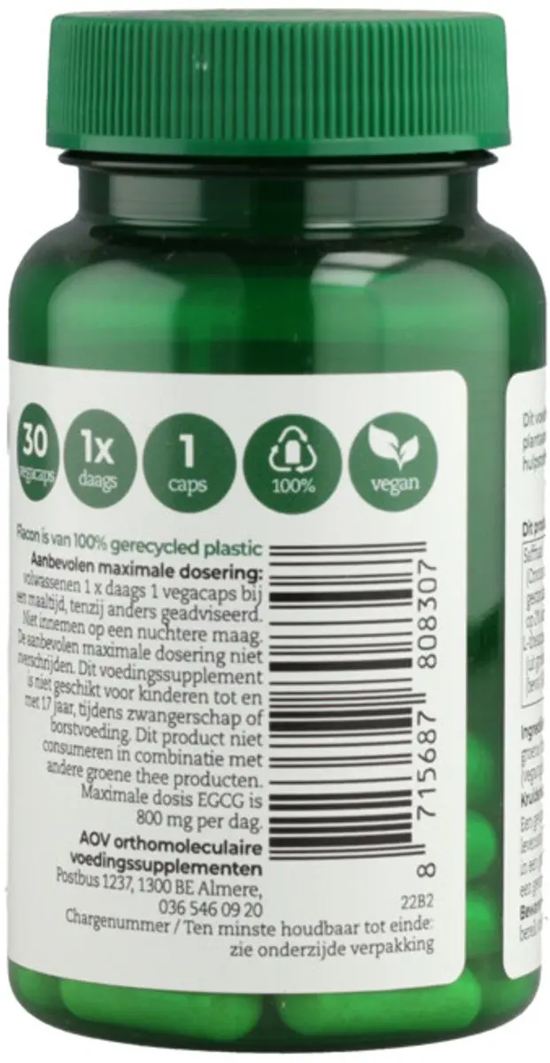 AOV Saffraan & L-theanine 60 Vegacapsules - 2x30