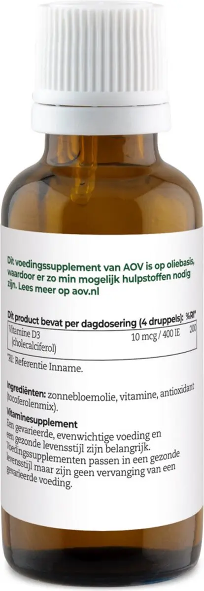AOV Vitamine D3 Druppels 25ml