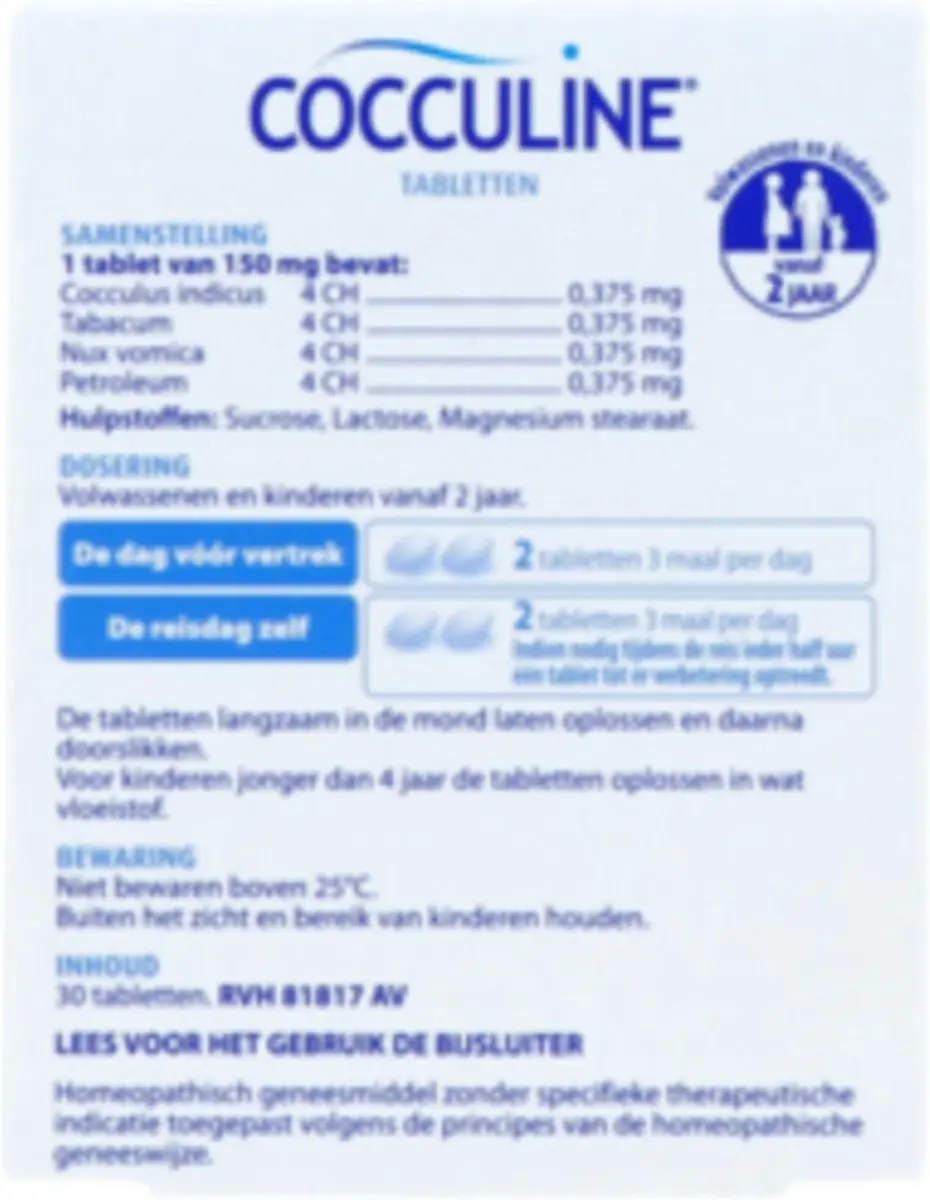 Boiron Cocculine 30 Tabletten