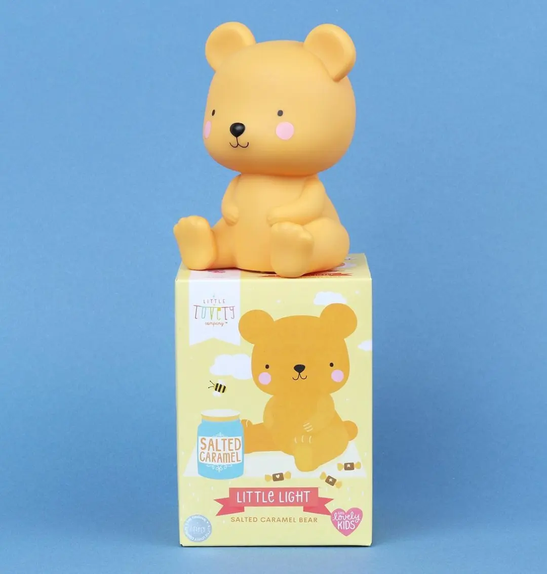 A Little Lovely Company Beertje Kinderlamp - Warm wit - Geel