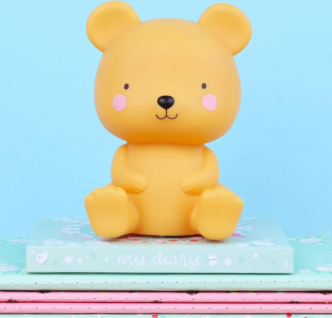 A Little Lovely Company Beertje Kinderlamp - Warm wit - Geel