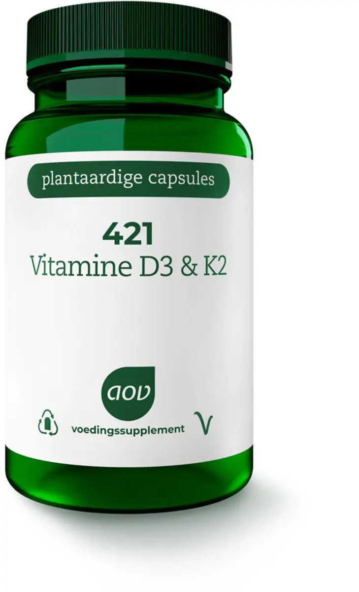 AOV Vitamine D3 & K2 120 Vegacapsules - 2x60