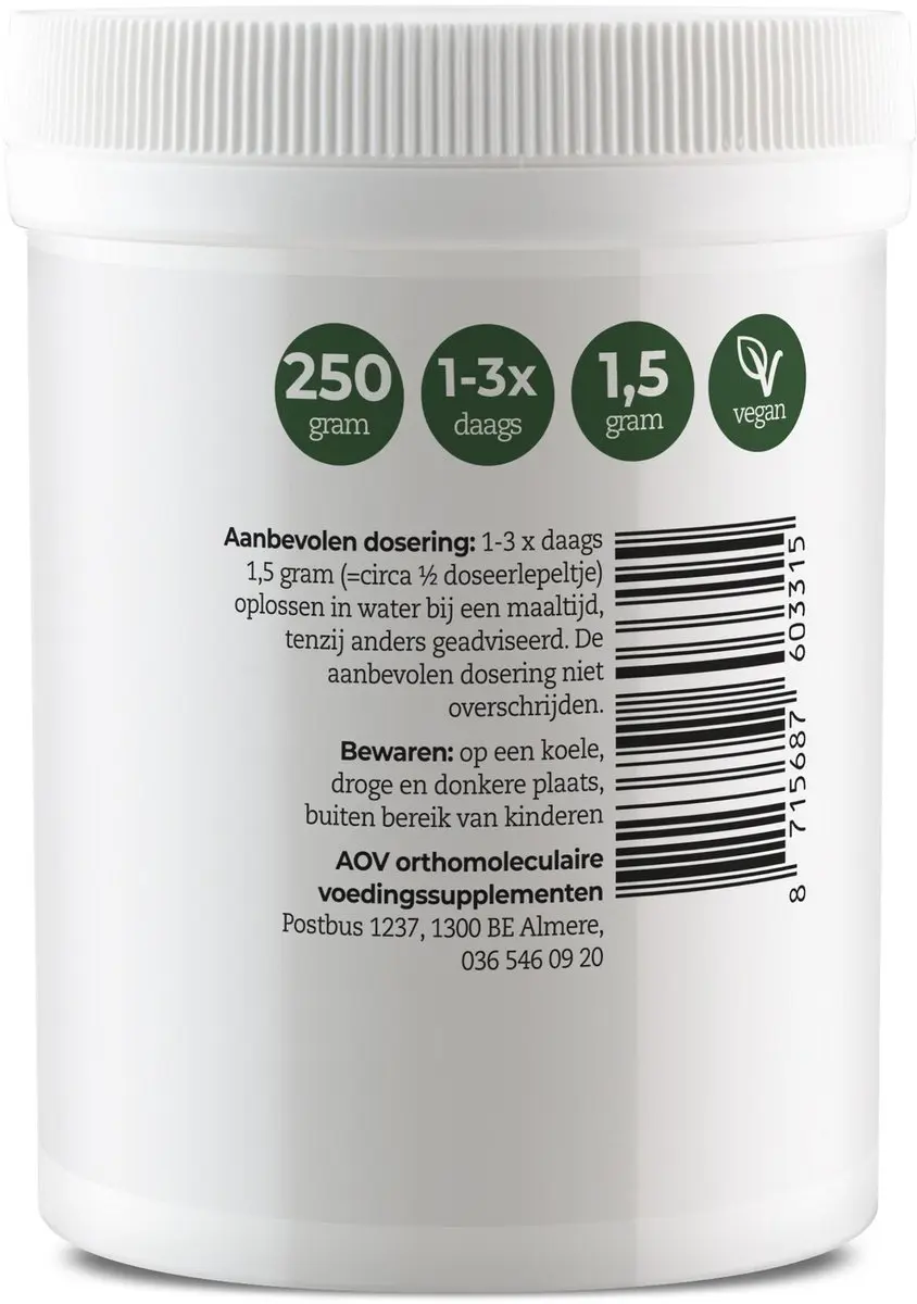 AOV Vitamine C Calcium Ascorbaat 250g