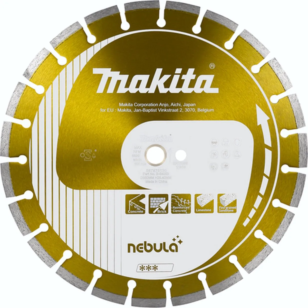 Makita Diamantschijf B-54053 350x25,4mm - Oranje