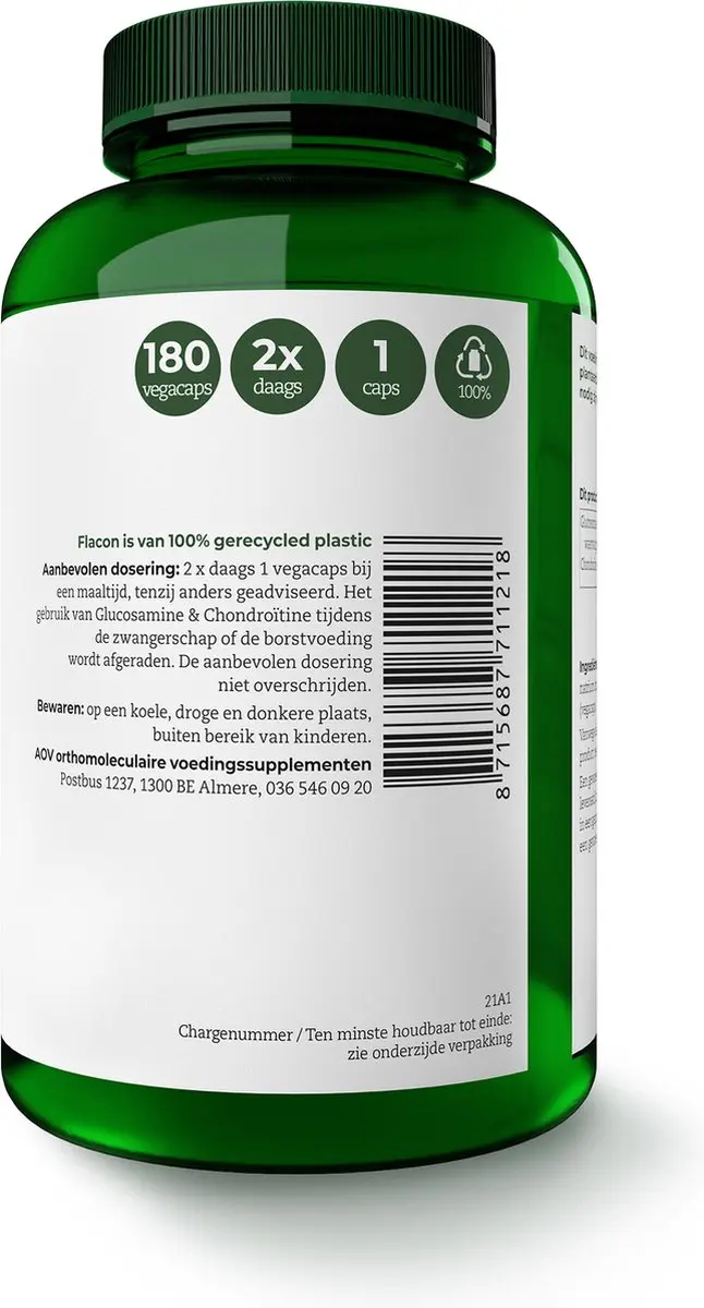 AOV Glucosamine Chondroitine 180 Vegacaps