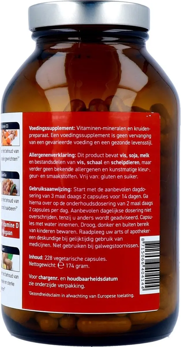 All Natural Gewrichten Formule 228 Capsules