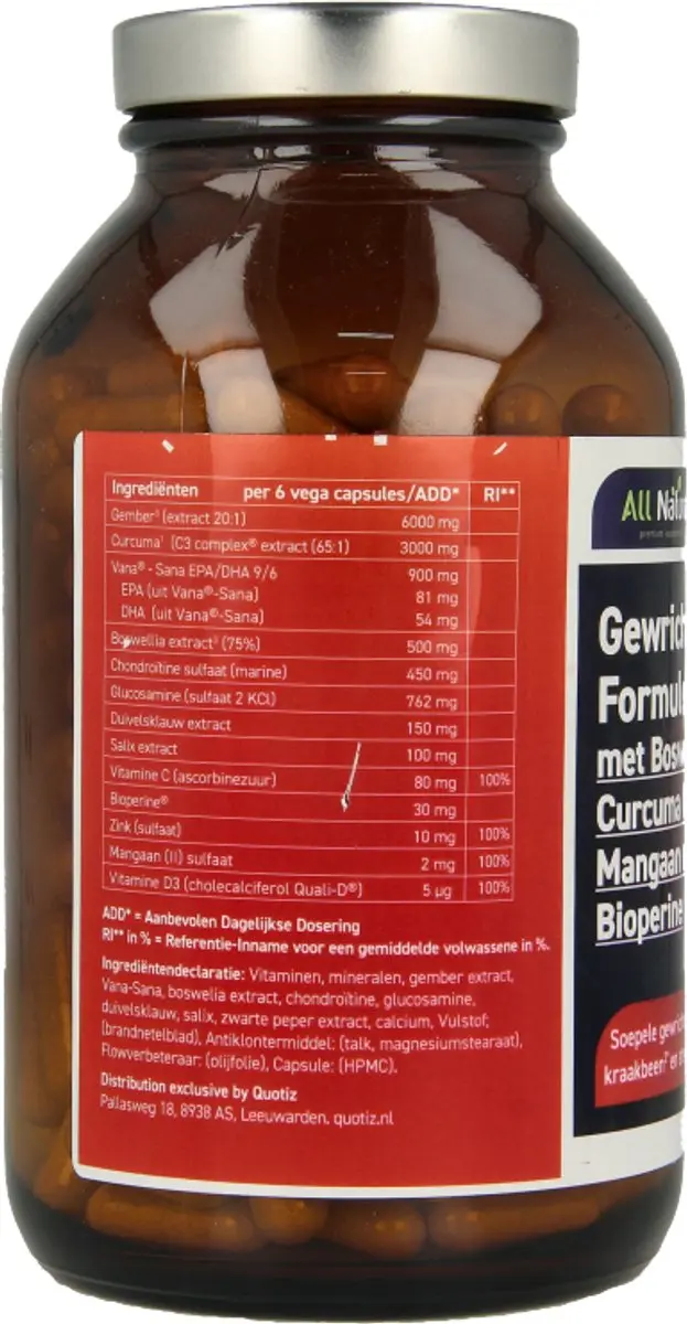 All Natural Gewrichten Formule 228 Capsules