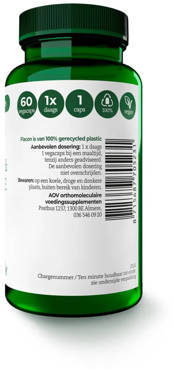 AOV Selenium & Vitamine E 120 Vegacapsules - 2x60