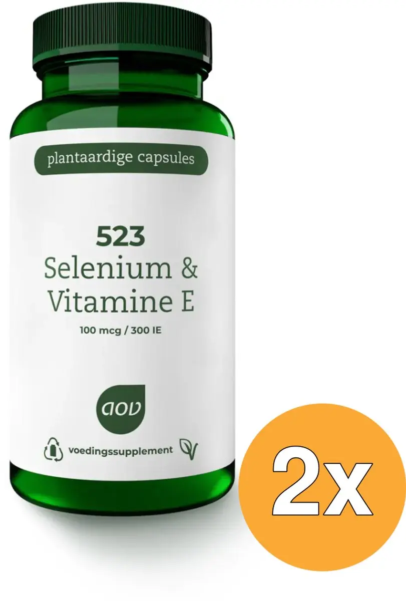 AOV Selenium & Vitamine E 120 Vegacapsules - 2x60
