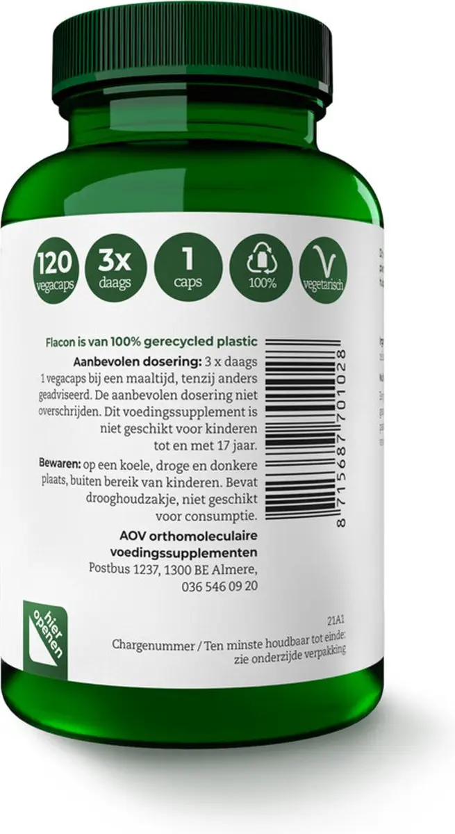 AOV 102 Multi Basis Voedingssupplement 120 Vegacaps