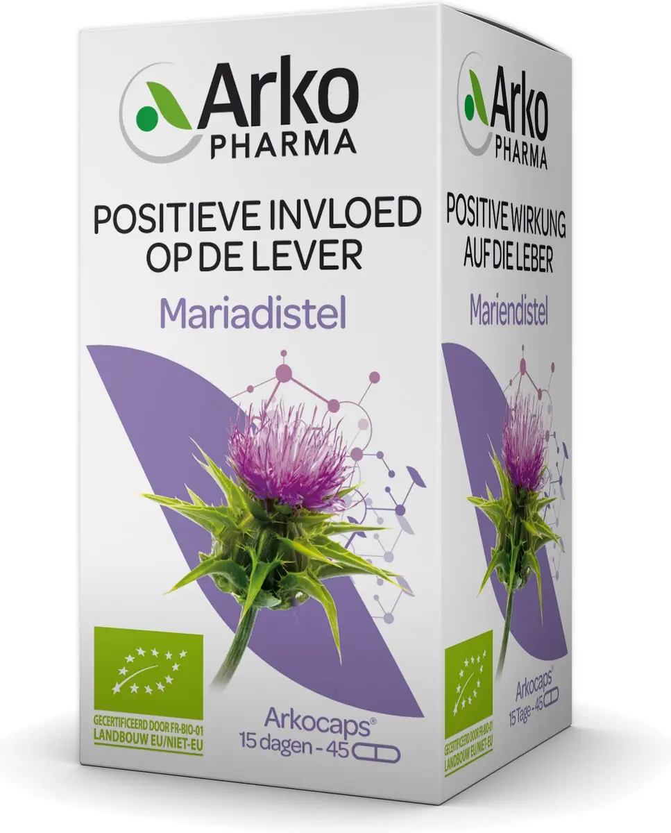 Arkopharma Arkocaps Mariadistel Voedingssupplement 45 Capsules