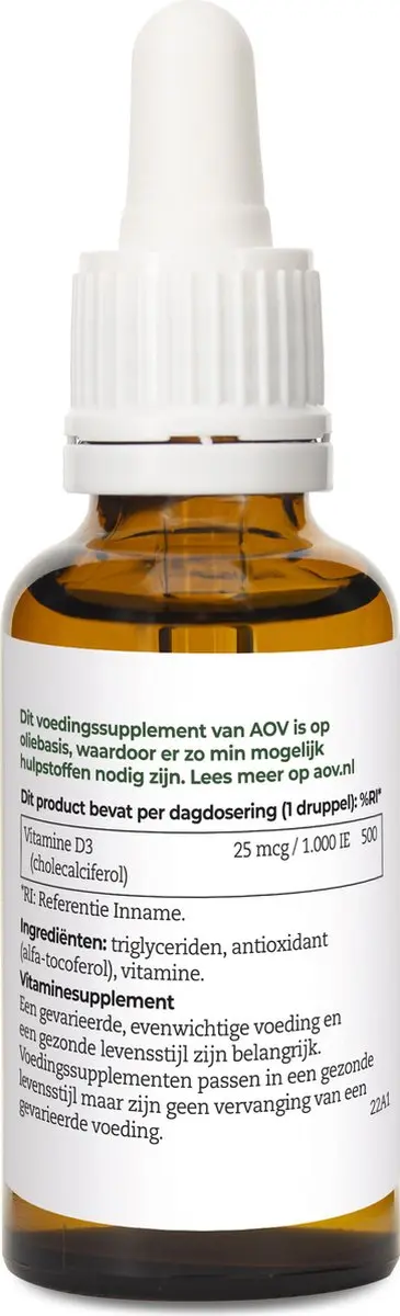 AOV Vitamine D3 Druppels 15ml