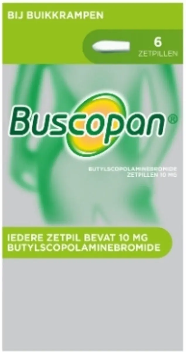 Buscopan Scopolamyne 10mg Zetpillen - 12 Stuks