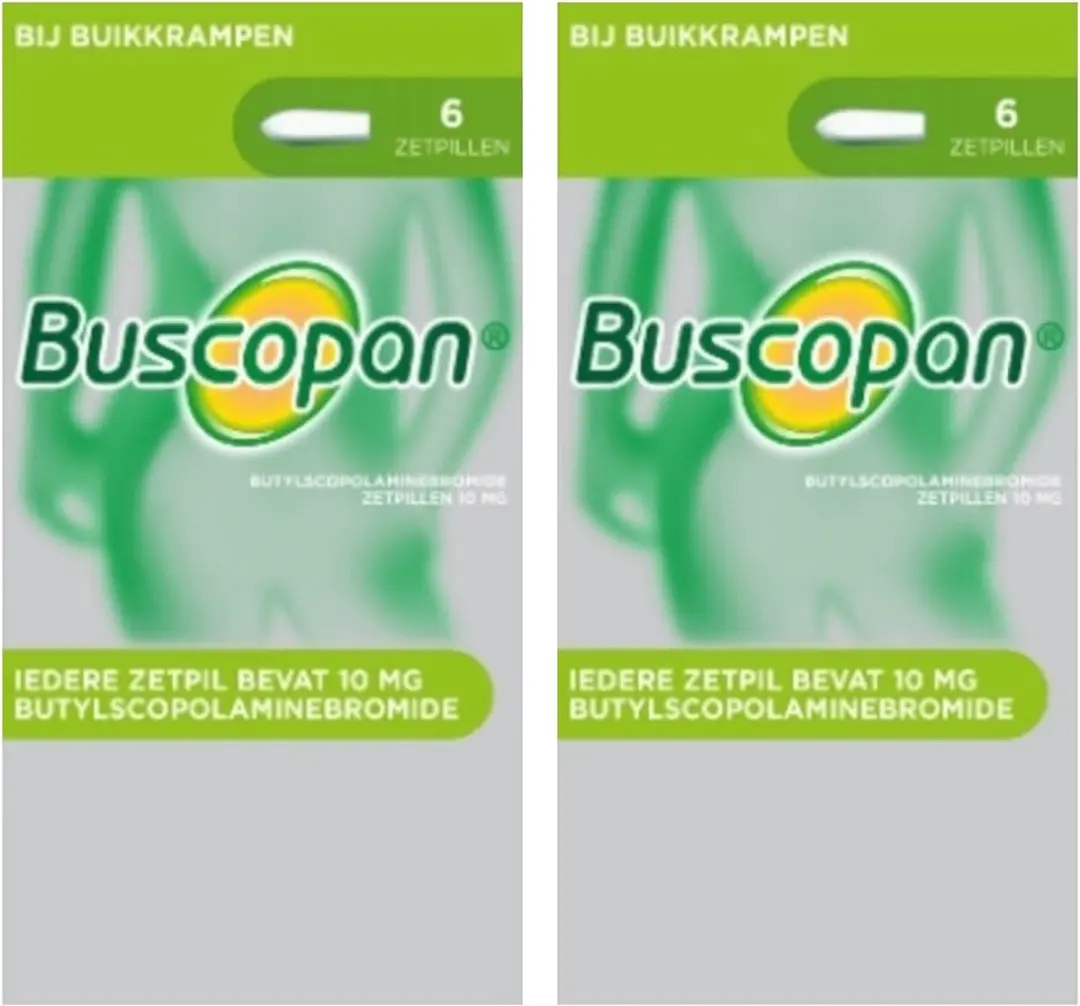 Buscopan Scopolamyne 10mg Zetpillen - 12 Stuks