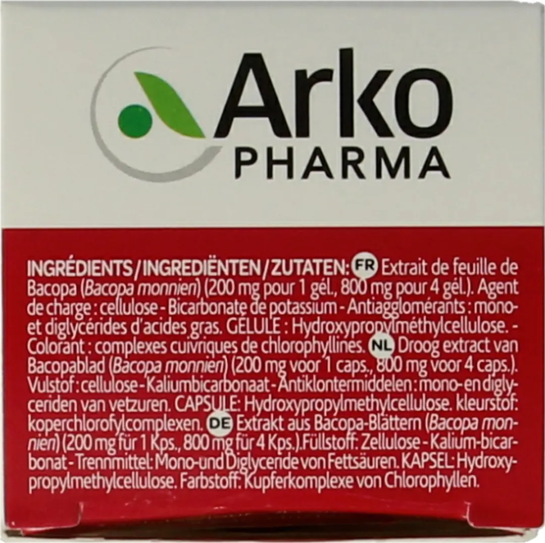Arkopharma Arkocaps Bacopa 45 Capsules