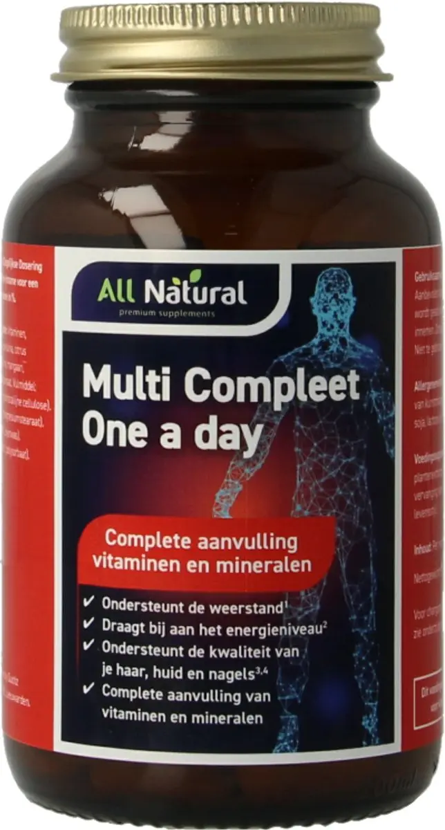 All Natural Multi Compleet One A Day 100 Tabletten