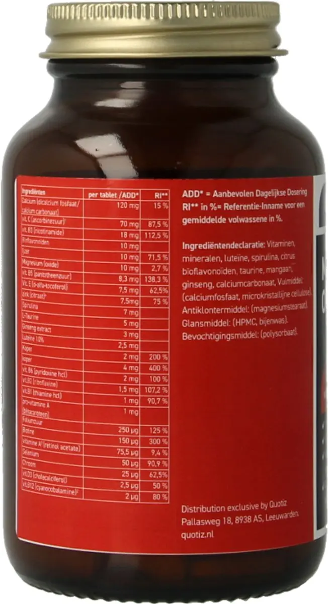 All Natural Multi Compleet One A Day 100 Tabletten
