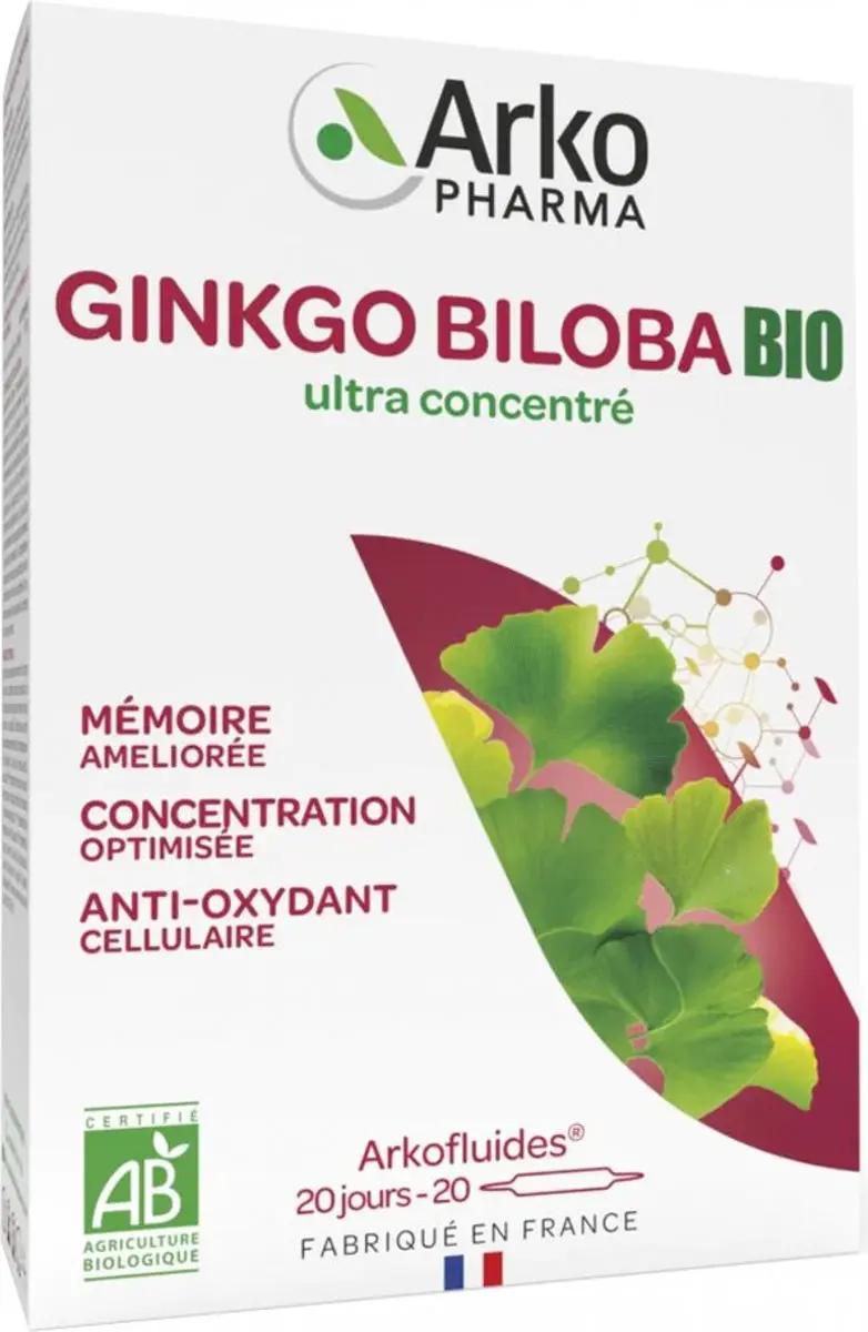 Arkopharma Arkofluides Ginkgo Biloba Bio 20 Ampullen 200ml