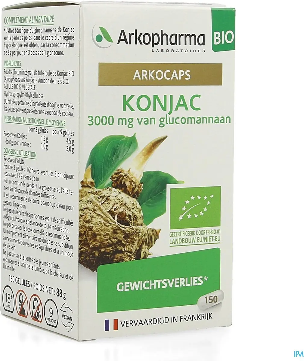 Arkopharma Konjac Bio Capsules 150 Stuks - 50 Dagen