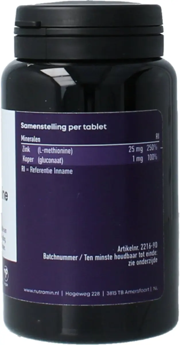 Cellcare Zink L-methionine 90 tabletten