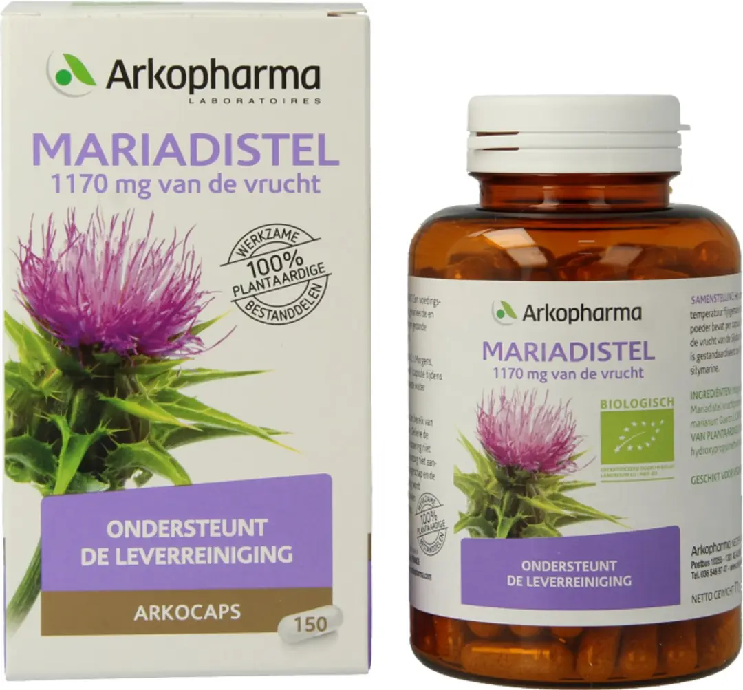 Arkopharma Mariadistel Vegicaps 150 Stuks